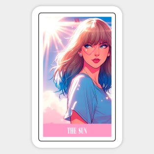 the sun - swiftie tarot card Sticker